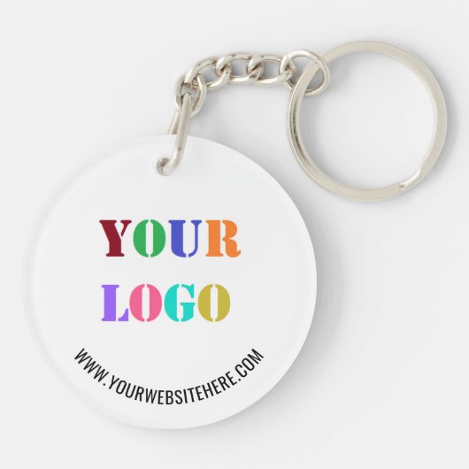 Aangepaste Logo Tekst Promotionele Zakelijke Sleut Sleutelhanger (Achterkant)