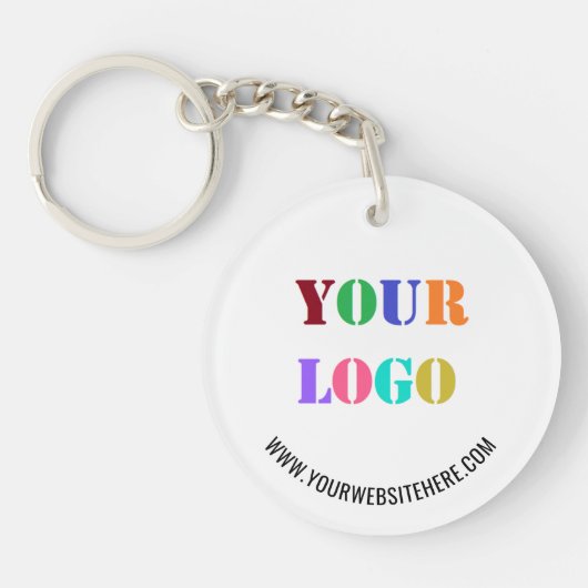 Aangepaste Logo Tekst Promotionele Zakelijke Sleut Sleutelhanger (Voorkant)