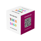 Aangepaste Logo Tekst QR Code Promotionele Kubus S (Achter hoekig)