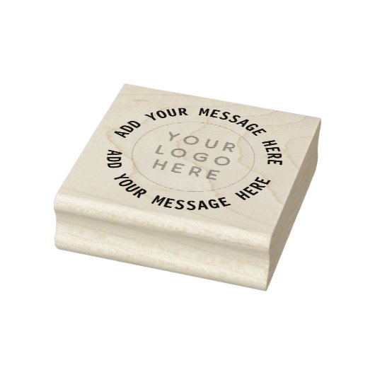 Aangepaste Logo & tekst Rubber Stamp Rubberstempel (Stempel)