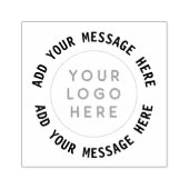 Aangepaste Logo & tekst Rubber Stamp Rubberstempel (Afrduk)