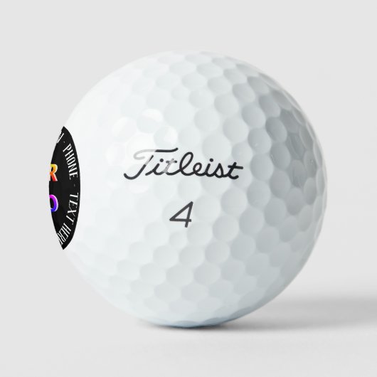 Aangepaste Logo tekst stempels golfballen Kies kle (Logo)