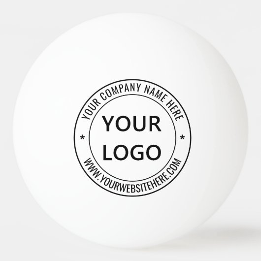 Aangepaste logo tekst stempels Ping Pong bal voorb Pingpongbal (Voorkant)