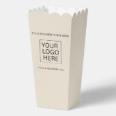 Aangepaste Logo & Tekst Verpakking popcorn Bedankdoosjes (Achterkant)