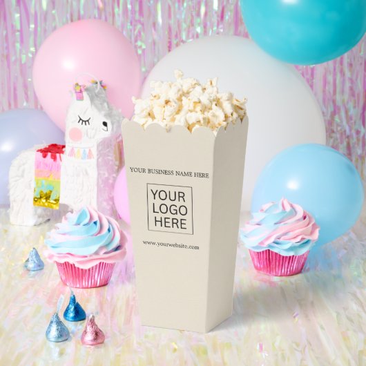 Aangepaste Logo & Tekst Verpakking popcorn Bedankdoosjes (Feest)
