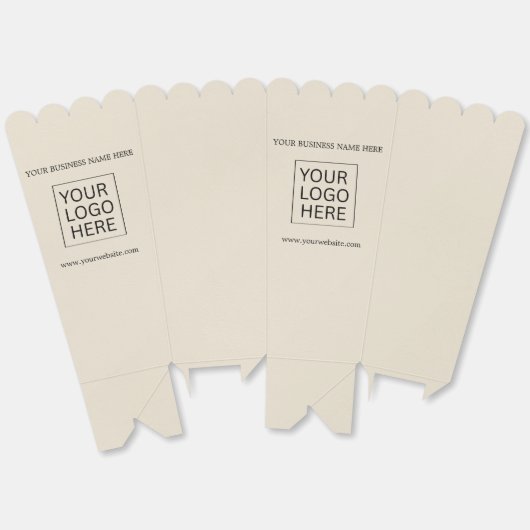 Aangepaste Logo & Tekst Verpakking popcorn Bedankdoosjes (Ongevouwen)