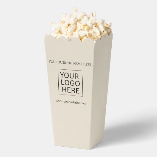 Aangepaste Logo & Tekst Verpakking popcorn Bedankdoosjes (Popped)