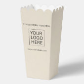 Aangepaste Logo & Tekst Verpakking popcorn Bedankdoosjes (Voorkant)