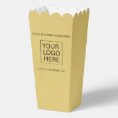 Aangepaste Logo & Tekst Verpakking popcorn Bedankdoosjes (Achterkant)