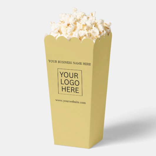 Aangepaste Logo & Tekst Verpakking popcorn Bedankdoosjes (Popped)