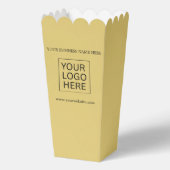 Aangepaste Logo & Tekst Verpakking popcorn Bedankdoosjes (Voorkant)