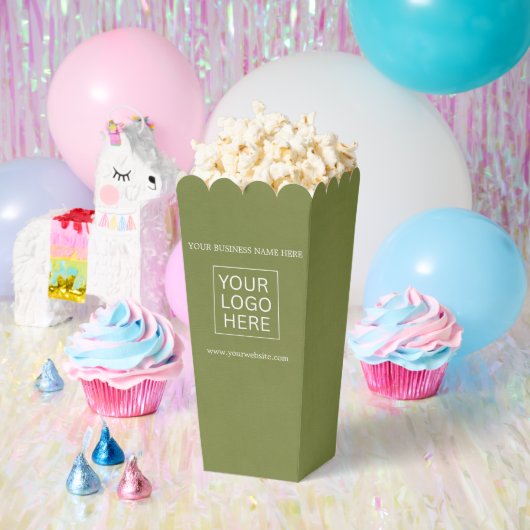 Aangepaste Logo & Tekst Verpakking popcorn Bedankdoosjes (Feest)