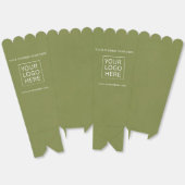 Aangepaste Logo & Tekst Verpakking popcorn Bedankdoosjes (Ongevouwen)