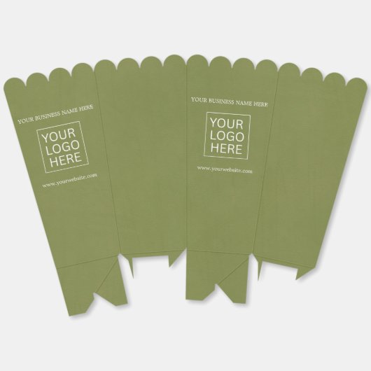 Aangepaste Logo & Tekst Verpakking popcorn Bedankdoosjes (Ongevouwen)