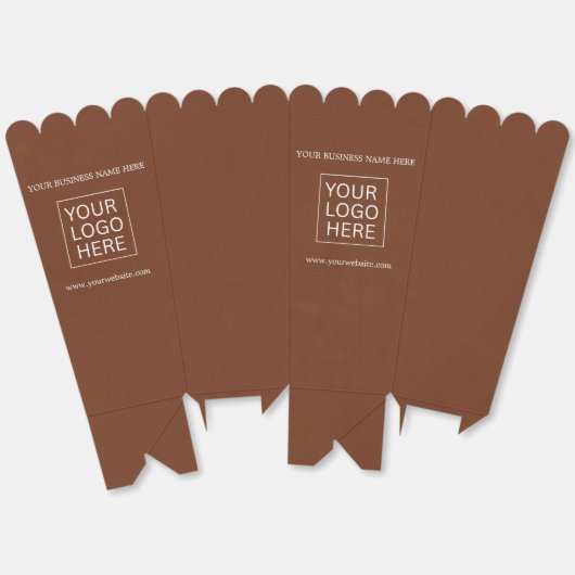 Aangepaste Logo & Tekst Verpakking popcorn Bedankdoosjes (Ongevouwen)