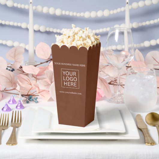 Aangepaste Logo & Tekst Verpakking popcorn Bedankdoosjes (Huwelijk)