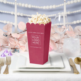 Aangepaste Logo & Tekst Verpakking popcorn Bedankdoosjes