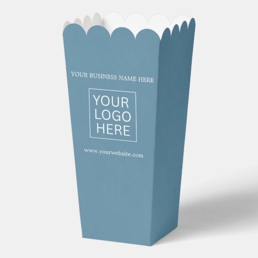 Aangepaste Logo & Tekst Verpakking popcorn Bedankdoosjes (Achterkant)