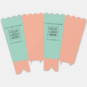 Aangepaste Logo & Tekst Verpakking popcorn Bedankdoosjes (Ongevouwen)