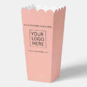 Aangepaste Logo & Tekst Verpakking popcorn Bedankdoosjes (Achterkant)