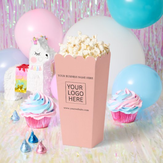 Aangepaste Logo & Tekst Verpakking popcorn Bedankdoosjes (Feest)