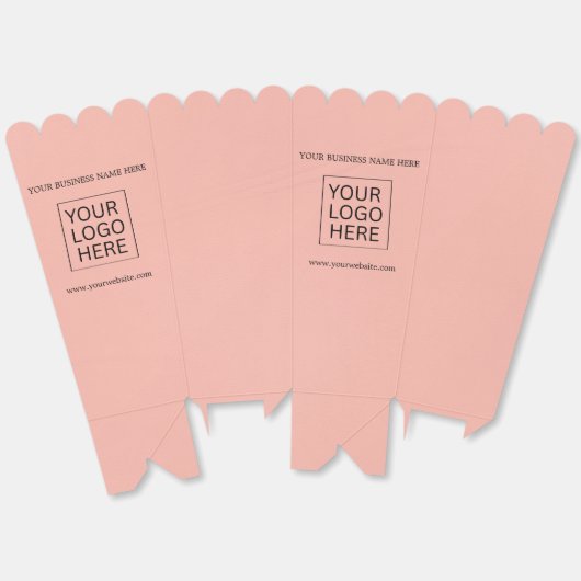 Aangepaste Logo & Tekst Verpakking popcorn Bedankdoosjes (Ongevouwen)