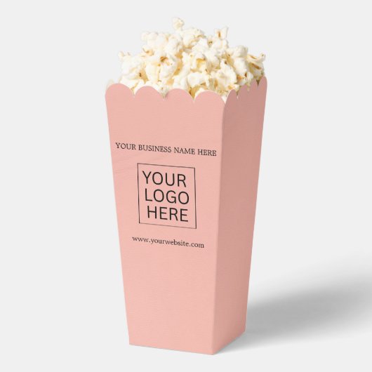 Aangepaste Logo & Tekst Verpakking popcorn Bedankdoosjes (Popped)