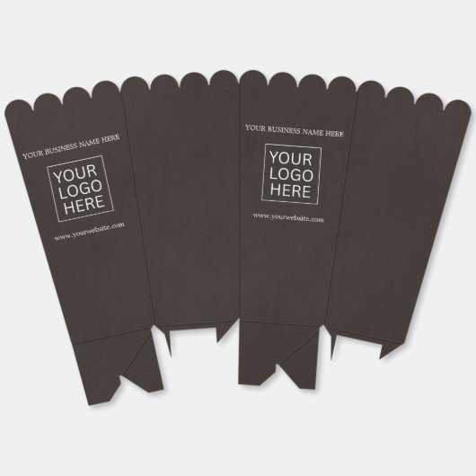 Aangepaste Logo & Tekst Verpakking popcorn Bedankdoosjes (Ongevouwen)