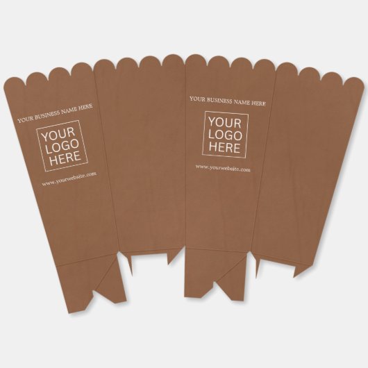 Aangepaste Logo & Tekst Verpakking popcorn Bedankdoosjes (Ongevouwen)