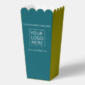 Aangepaste Logo & Tekst Verpakking popcorn Bedankdoosjes (Achterkant)