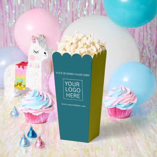 Aangepaste Logo & Tekst Verpakking popcorn Bedankdoosjes (Feest)