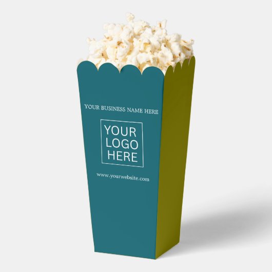 Aangepaste Logo & Tekst Verpakking popcorn Bedankdoosjes (Popped)