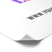 Aangepaste Logo - Tekst voor speciale acties Poste Poster (Hoek)