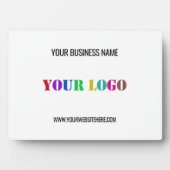 Aangepaste Logo Tekst voor zakelijk promotieplek C Fotoplaat (voorkant)