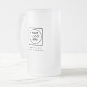Aangepaste logo-tekst Vorstbier Promotiebeker Matglas Bierpul (Voorkant links)