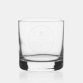 Aangepaste Logo & Tekst Whiskey Glass Whisky Glas (Achterkant)