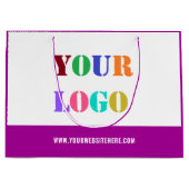 Aangepaste Logo Tekst Zakelijk Promotionele Gift B Groot Cadeauzakje (Voorkant)