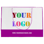 Aangepaste Logo Tekst Zakelijk Promotionele Gift B Groot Cadeauzakje (Achterkant)