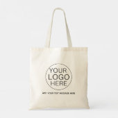 Aangepaste logo tekst Zakelijk  Tote Bag (Achterkant)