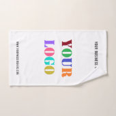 Aangepaste Logo tekst Zakelijke badhanddoek set Sj Bad Handdoek (Handdoek)