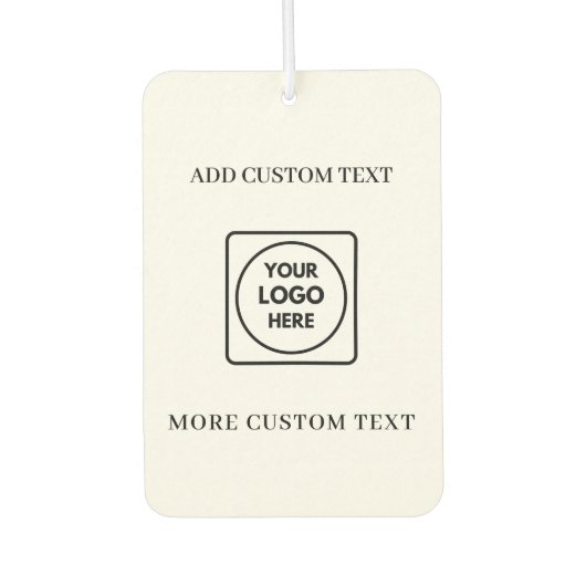 Aangepaste logo-tekst Zakelijke brandingontwerp Luchtverfrisser (Voorkant)