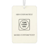 Aangepaste logo-tekst Zakelijke brandingontwerp Luchtverfrisser (Achterkant)