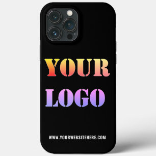 Aangepaste Logo Tekst Zakelijke iPhone Case Kies K
