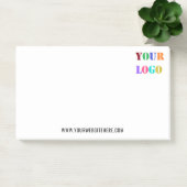 Aangepaste Logo tekst Zakelijke Post-it® notes Sja (Kantoor)