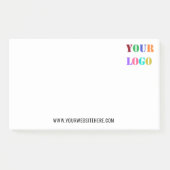 Aangepaste Logo tekst Zakelijke Post-it® notes Sja (Voorkant)