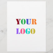 Aangepaste Logo-tekst Zakelijke reclamebrochures Flyer (Achterkant)