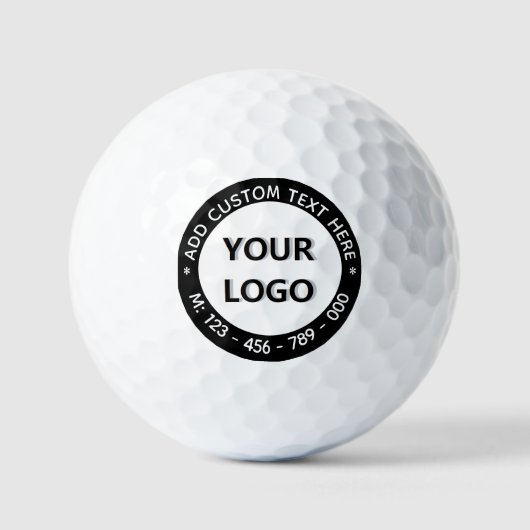 Aangepaste Logo Tekstinfo Stempels Golfballen Sjab (Voorkant)