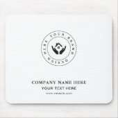 Aangepaste Logo | tekstverwerkingsbedrijf Muismat (Voorkant)