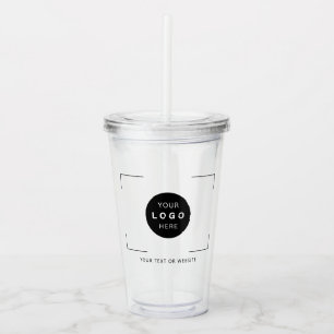 Aangepaste logo-tekstzaken acryl drinkbeker