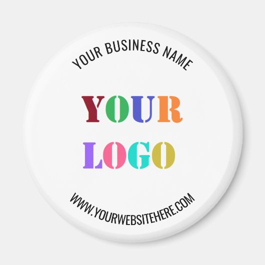 Aangepaste Logo Text Business promotionele magneet (Voorkant)